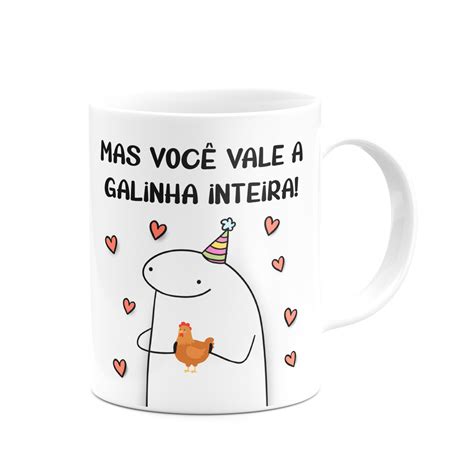 Caneca Flork Meme Amizade Que Vale Um Galinha Inteira