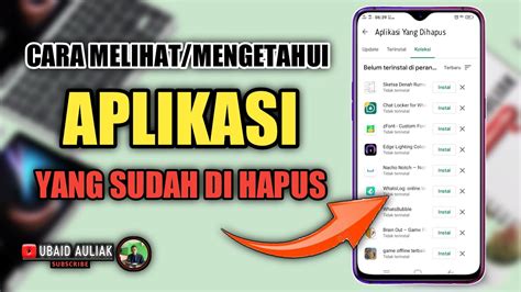 Cara Nak Melihat App Yang Sudah Dihapus Gage Has Lynch