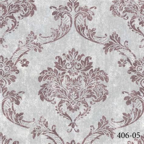 Decowall Maki Damask Pattern Wallpaper L Dekonil