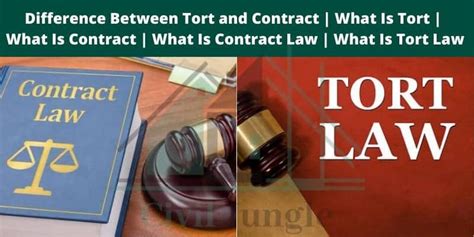 Difference Between Tort And Contract What Is Tort What Is Contract