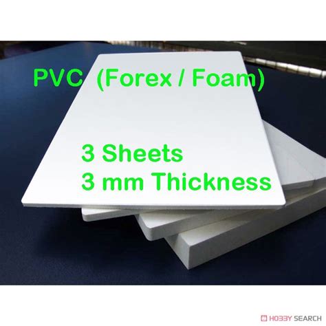 Pvc Foamed Forex 3mm 3 Sheets Material Images List