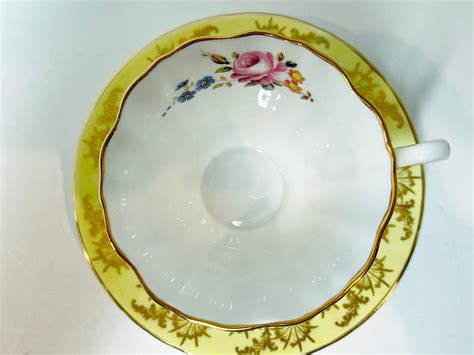 Gold Royal Grafton Tea Cup And Saucer Antique Tea Cups Vintage