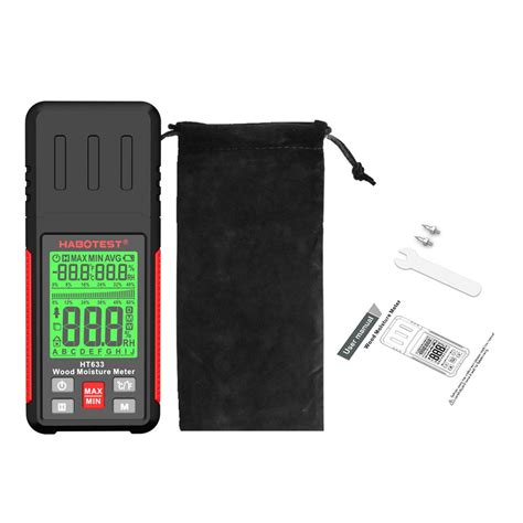 HABOTEST HT633 Wood Moisture Meter Pin Type Digital Moisture Detector