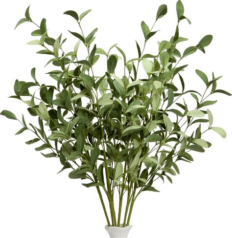 VGIA 6 Pcs Artificial Greenery Stems Eucalyptus Leaf Spray In Green