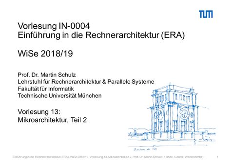 13 mikroprogramming 2 Prof Dr Martin Schulz Lehrstuhl für