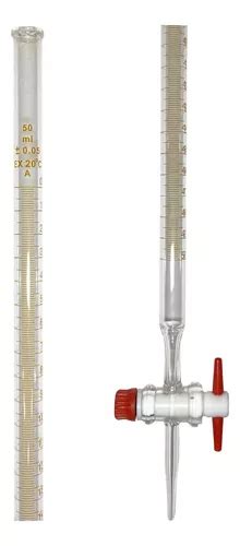 Bureta De Vidro Graduada 50ml Torneira Teflon Frete grátis