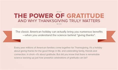 The Power Of Gratitude Infographic Visualistan