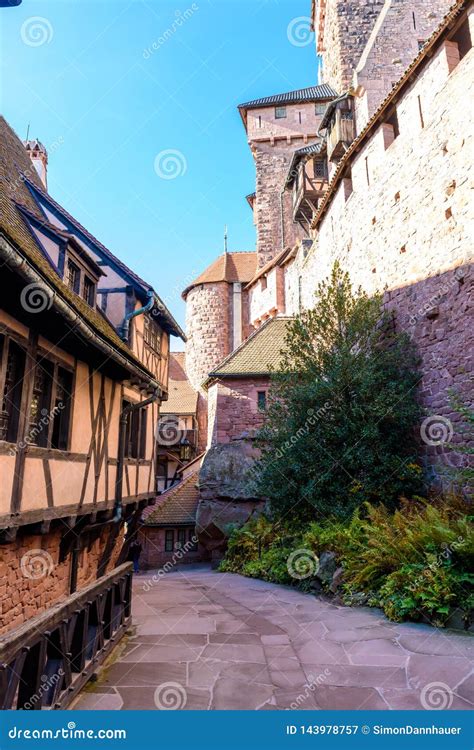 Haut Koenigsbourg Old Castle In Beautiful Alsace Region Of France