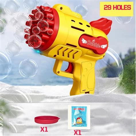 Machine A Bulles Holes Yellow Pistolet Bulles Lectrique