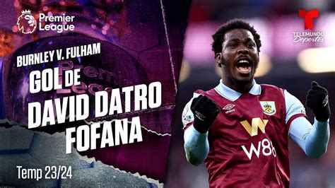 Goal David Datro Fofana Burnley V Fulham 23 24 Premier League