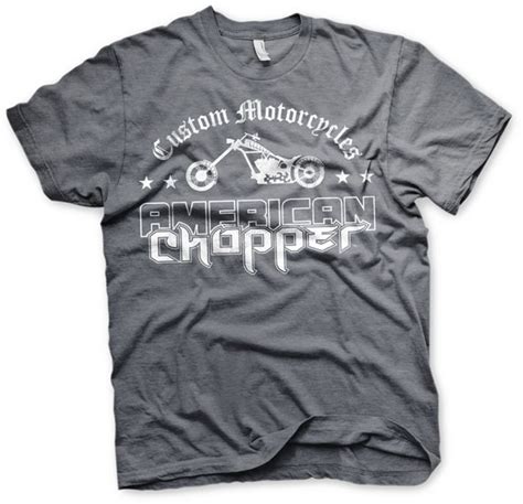 American Chopper Washed Logo T Shirt Dark Heather Arm056859 Arh