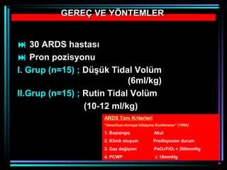 Akut sıkıntılı solunum sendromu tark ards PPT