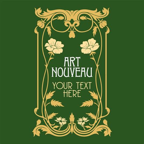 Art Nouveau Vector Covers Art Nouveau Clip Art Art Nouveau Vintage