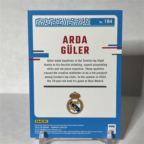 Arda Guler Donruss Soccer Rated Rookie Rc Qty Ebay