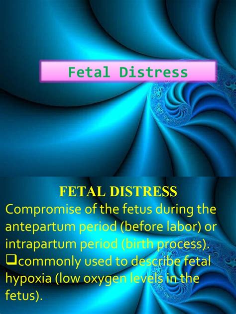 Fetal Distress | PDF | Childbirth | Fetus