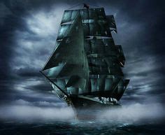 Ghost Pirate Ship Painting at PaintingValley.com | Explore collection ...