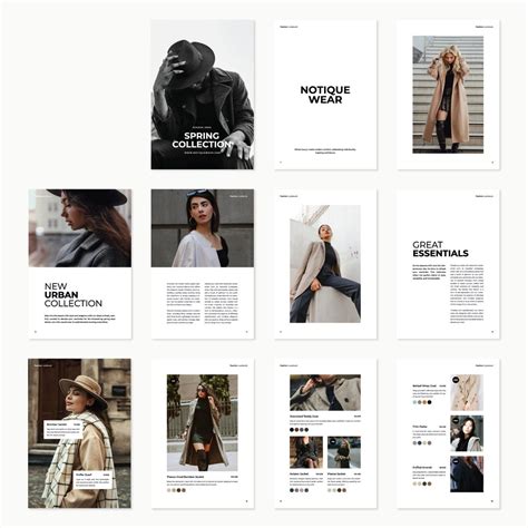 Fashion Lookbook Canva Template Editable Retail Product Catalog