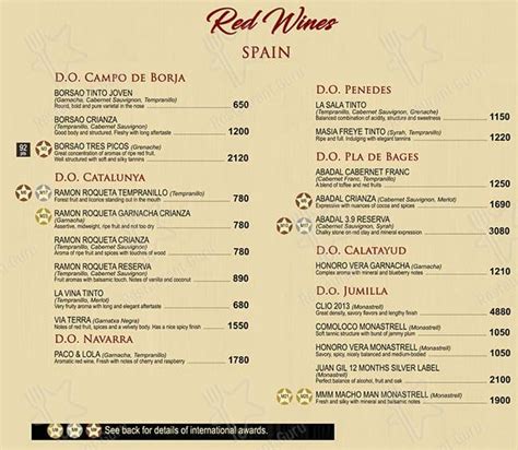 Menu At Barcino Uptown Parade Taguig Uptown Parade 9th Avenue