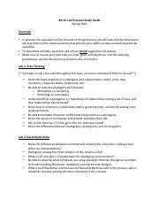 BIS 2C Lab Practical Study Guide S16 8197 Pdf BIS 2C Lab Practical