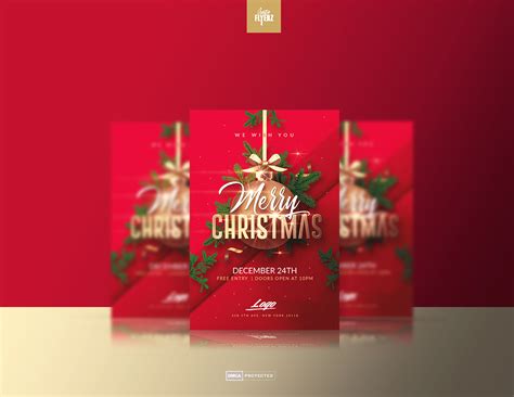 Merry Christmas Psd Flyer Template :: Behance