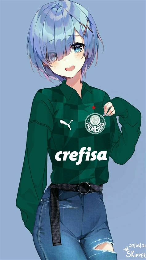 Rem Moletom Do Palmeiras 184 Personagens De Anime Feminino