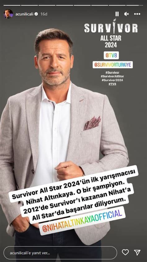 Acun Il Cal Duyurdu Survivor All Star N Ilk Yar Mac S Belli