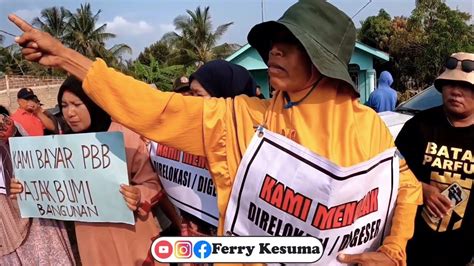 Sejengkal Tanah Rempang Tak Akan Diberikan Walau Nyawa Taruhannya Pak