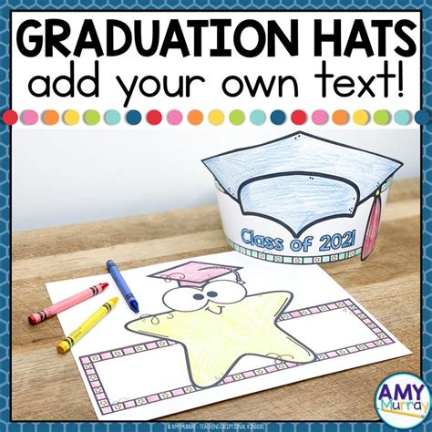 Kindergarten Graduation Hat With Editable Text Graduation Crown