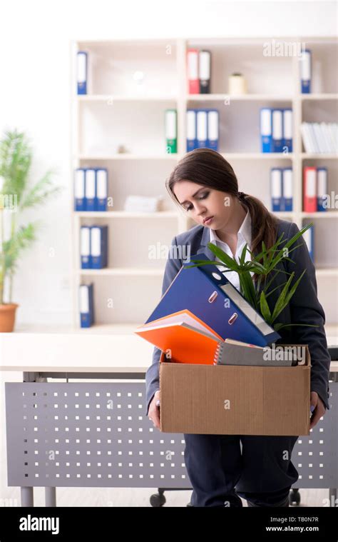 Dismissal And Firing Concept With Woman Employee Stock Photo Alamy