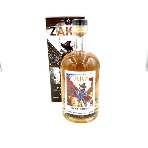 Rum - Zaka - Martinique Gold - Pure Cane Rum - 42°- 70cl