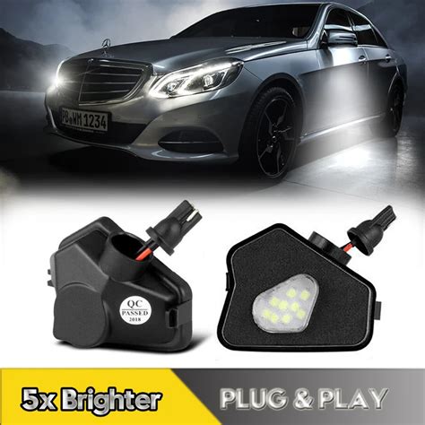 2Pcs For Mercedes Benz W204 W212 W221 W176 W246 C180 C200 C300 E350 LED