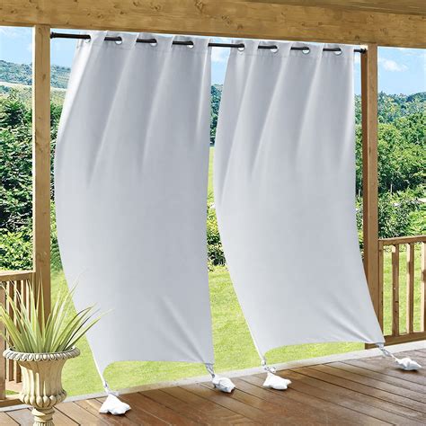 Amazon RYB HOME Outdoor Curtains Windproof Waterproof Blackout