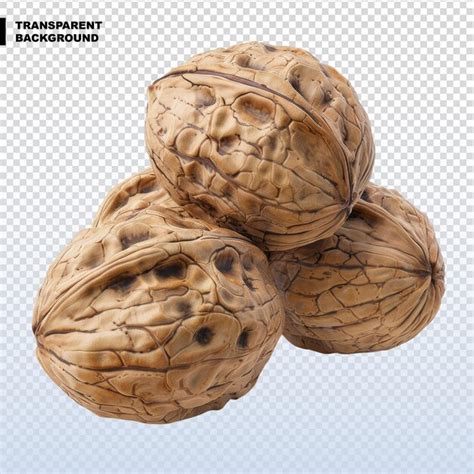 Premium PSD Walnuts Isolated On Transparent Background