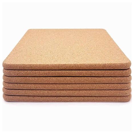 Cork Trivet Pcs High Density Thick Square Cork Trivets For Hot