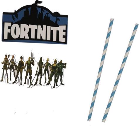 FORTNITE Thema Feestdecoratie Ballon Alpaca Verjaardagstaart Kaarten