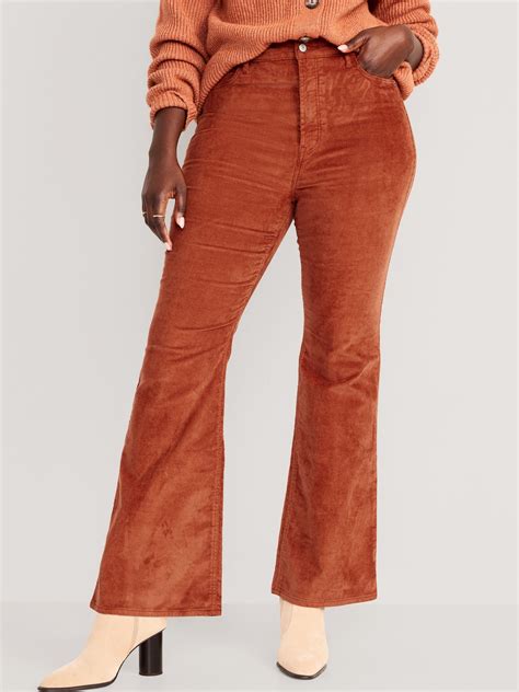 Higher High Waisted Flare Corduroy Pants Old Navy