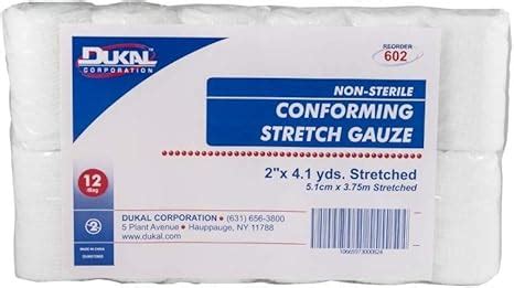 Amazon Non Sterile Conforming Stretch Gauze 2 X 4 1 Yd Dukal