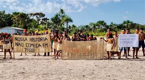 Indígenas se movilizan contra la norma que limita la demarcación de