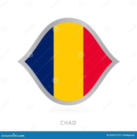 Chad National Team Flag in Style for International Basketball