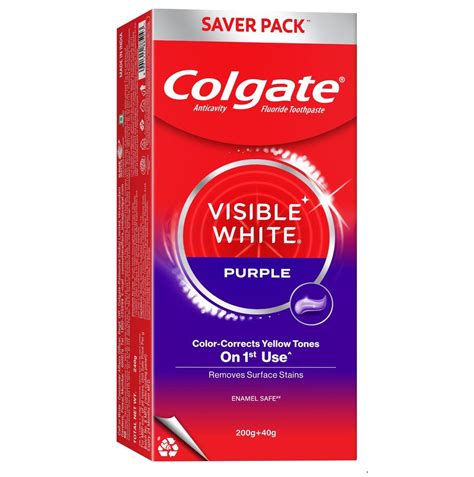colgate visible white purple  toothpaste   extra arogga