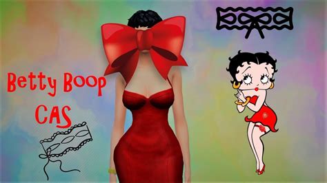 The Sims 4 Cas Betty Boop Cc Challenge Youtube