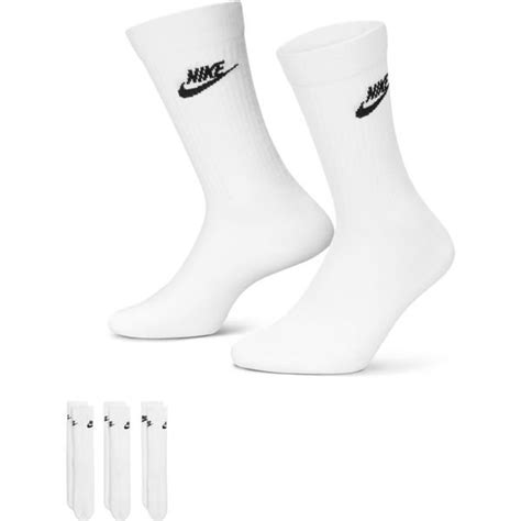 Nike Chaussettes NSW Everyday Essential Crew Pack De 3 Blanc Noir