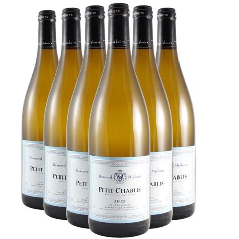 Petit Chablis Blanc 2021 Lot De 6x75cl Domaine Bernard Michaut