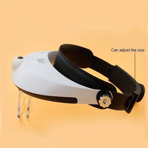 Gorelax Kaca Pembesar Headband Reparasi Magnifier With Led Lens X