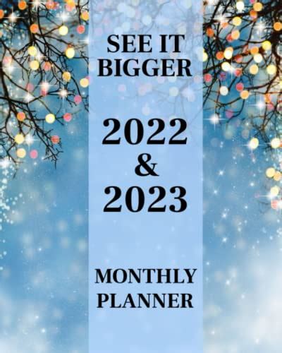 See It Bigger Planner Monthly Large Year Monthly Planner