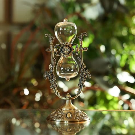 Vintage Rose Rotating Hourglass Urn Justhourglasses