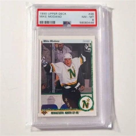 1990 Mike Modano Rookie Card PSA Graded NHL Hockey Card In 2023