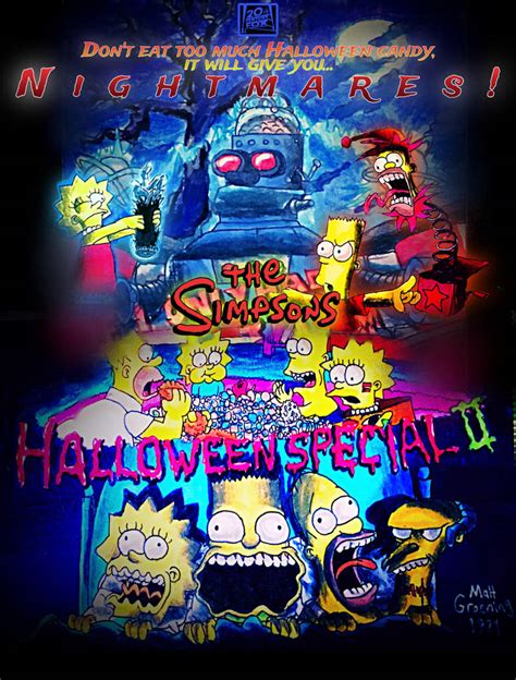 The Simpsons Treehouse Of Horror Ii Poster By Wilduda On Deviantart