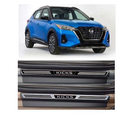 Jogo Soleira Premium Nissan Kicks Portas Vinil