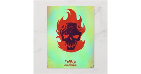 Suicide Squad | Diablo Head Icon Postcard | Zazzle